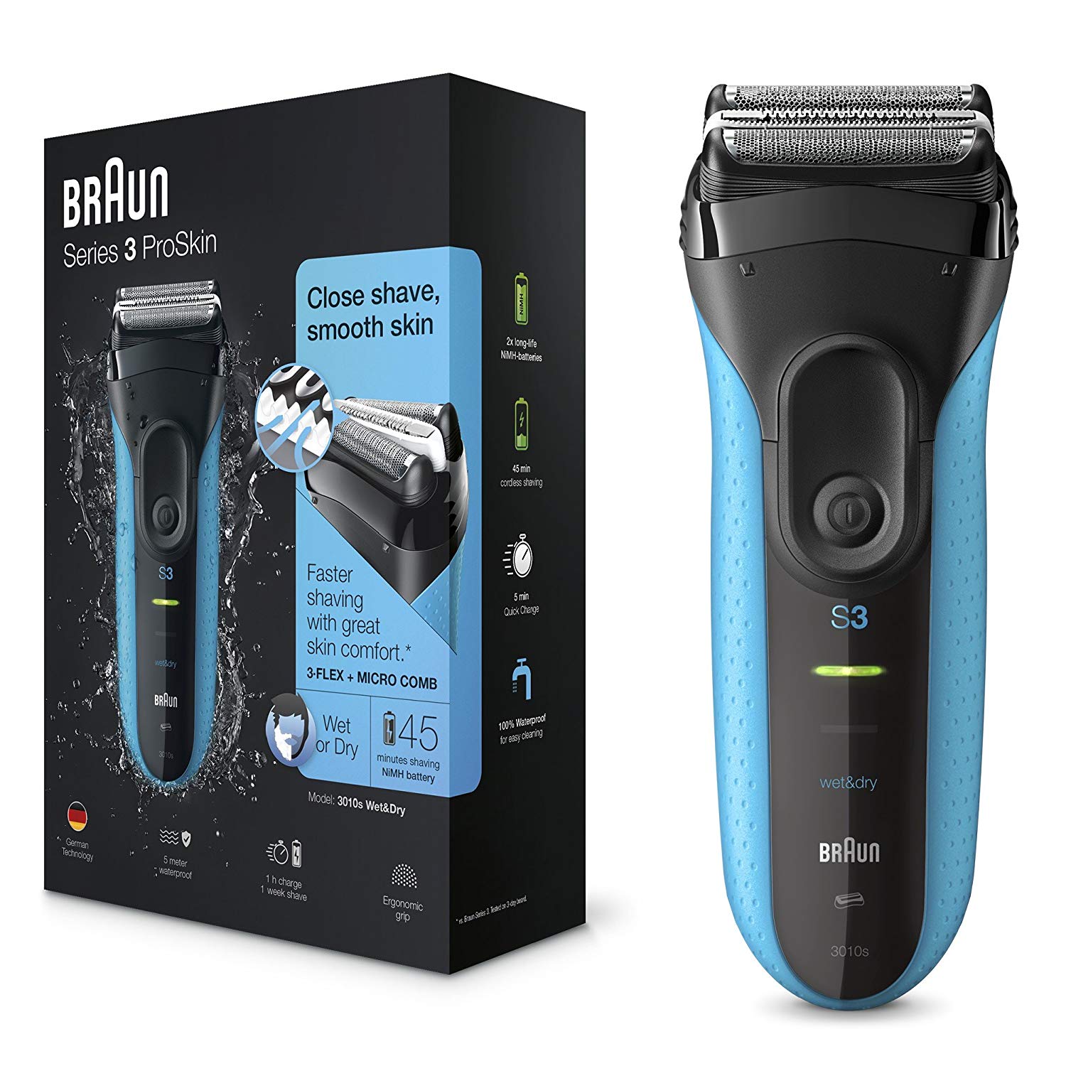 Braun Series 3 - ProSkin 3010s matu, bārdas Trimmeris