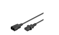 MicroConnect  Power Cord 0.5m Extension C13-C14, Black. Barošanas kabelis