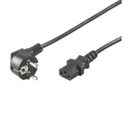 MicroConnect  Power Cord CEE 7/7 - C13 5m Angled Schuko, Black, Barošanas kabelis
