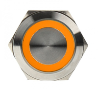 DimasTech Vandalismusschalter/-taster 22mm - Silverline - orange aksesuārs datorkorpusiem