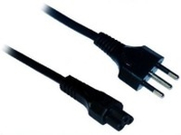 MicroConnect  Power Cord Italy - C5 1.8m Black, Barošanas kabelis