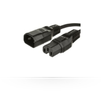 MicroConnect  Jumper Cable C14 - C15 3m Black, Barošanas kabelis