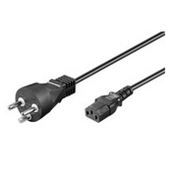 MicroConnect PowerCord DK 1m IEC320 Black Barošanas kabelis