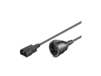 MicroConnect  Power Cord C14 -Schuko M-F 2m. 3Gx1MM2, 10/16A 250V Barošanas kabelis