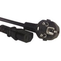 MicroConnect PE010418 Power Cord 1.8m Black IEC320 Angled Connector Schuko Barošanas kabelis