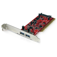 StarTech.com 2 Port USB 3.0 SuperSpeed PCI Schnittstellenkarte with SATA-Strom... karte