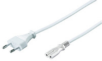 MicroConnect  Power Cord Notebook 3m White Barošanas kabelis