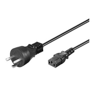 MicroConnect  Power Cord DK 5m IEC320 EDB. Danish power plug, black Barošanas kabelis