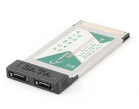 Gembird PCMCIA -> SATA 2-port karte