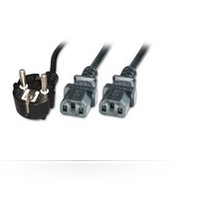 MicroConnect Power Cord CEE 7/7 - C13 1.8m Angled Schuko/Angled C13 Black Barošanas kabelis