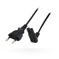MicroConnect  Power Cord Notebook 2m Black Euro plug to Euro-8- jack 90 Barošanas kabelis