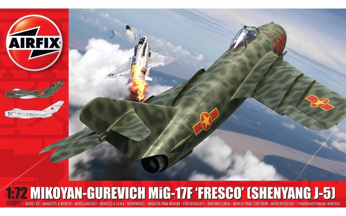 AIRFIX Mikoyan-Gurevich MiG-17 Fresco konstruktors