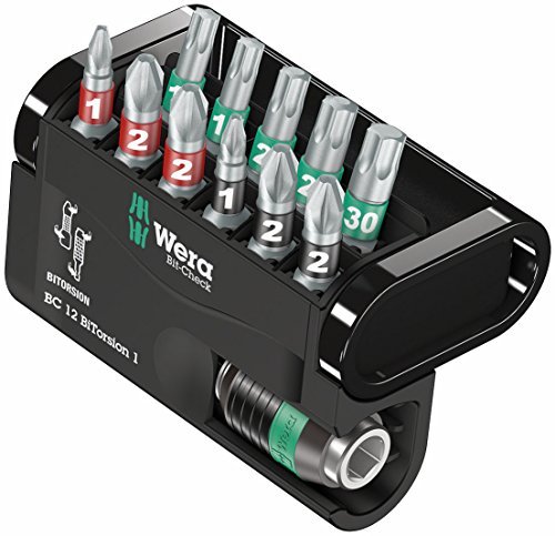 Wera bit-Check 12 BiTorsion 1 bit set - 12-pieces - 05057420001 Elektroinstruments