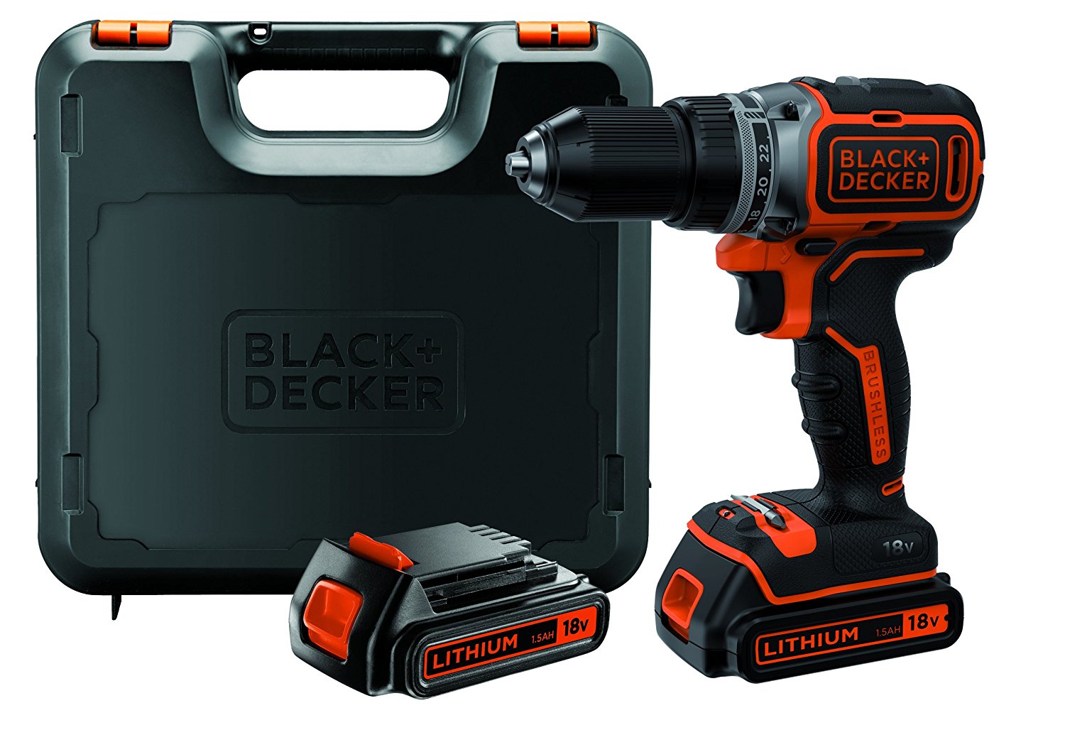 Black&Decker BL186KB cordless screw driller + case + 2 Batteries 1.5Ah
