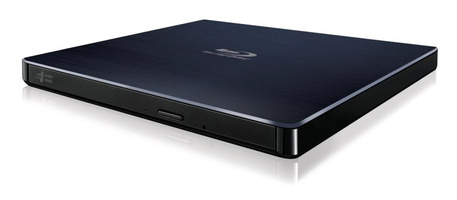 External Blu-Ray drive HLDS BP55EB40, Ultra Slim Portable, Black diskdzinis, optiskā iekārta