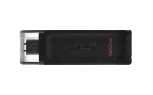 Kingston Technology DataTraveler 70 USB flash drive 128 GB USB Type-C 3.2 Gen 1 (3.1 Gen 1) Black USB Flash atmiņa