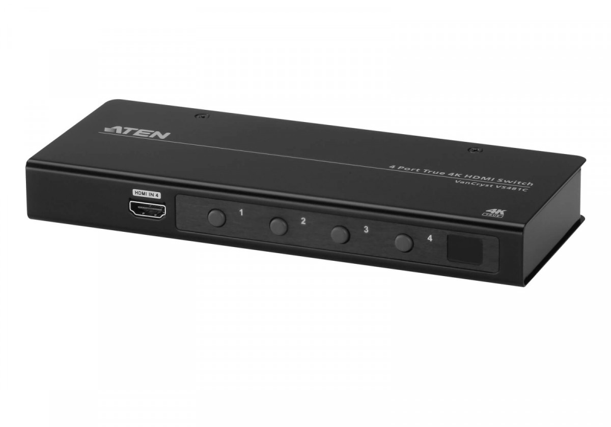 4-Port True 4K HDMI Switch VS481C-AT-G KVM komutators