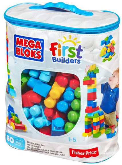 Mega Bloks First Builders - Blue 80el Bag. (CYP72 / DCH63) konstruktors