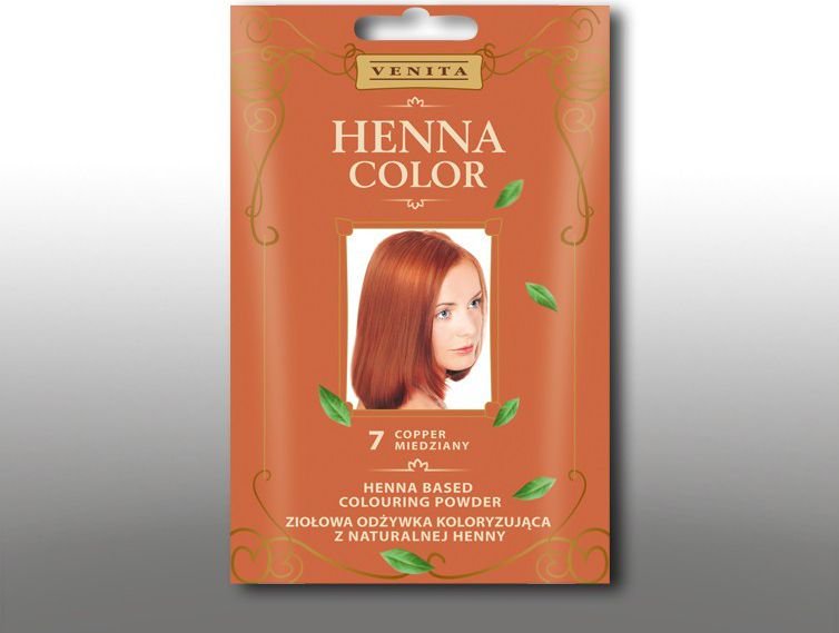 Venita Ziolowa odzywka koloryzujaca Henna Color 30g 7 miedziany V1069 (5902101710886)