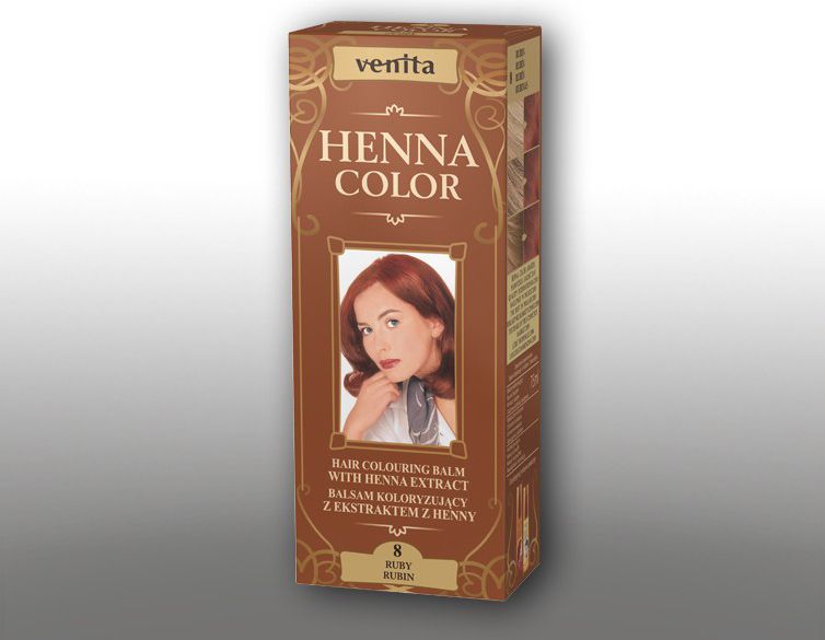 Venita Ziolowe Balsamy Henna Color 8 Rubin 75ml V1088 (5902101710718)