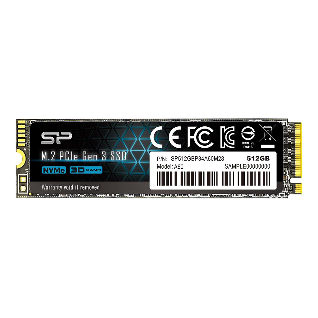 Silicon Power P34A60 M.2 512 GB PCI Express SLC NVMe SSD disks