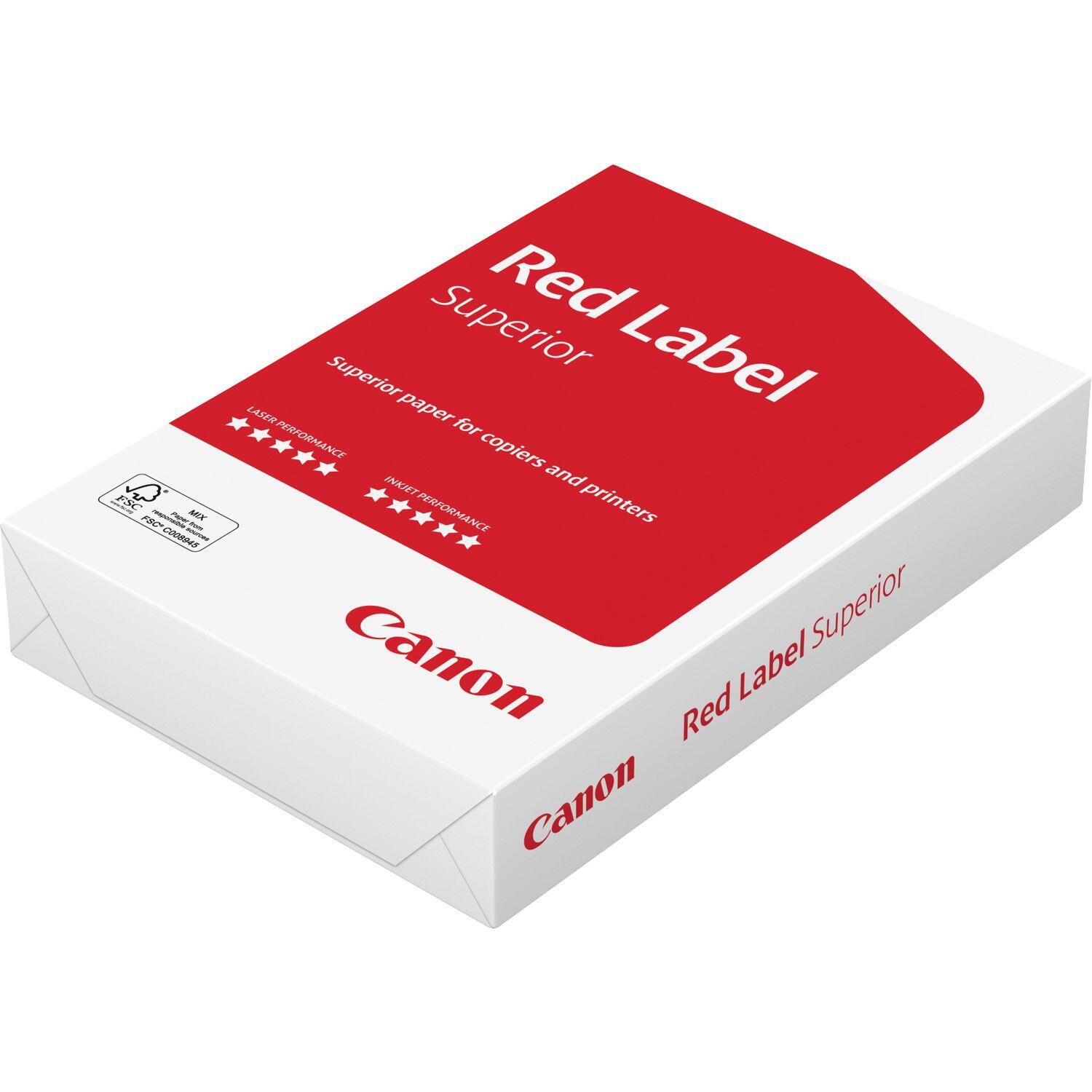 Canon Red Label Superior A4-Geschaftspapier 160 g/m - 250 Blatt Kopierpapier FSC (200m Dicke, 168 Weisgrad) papīrs