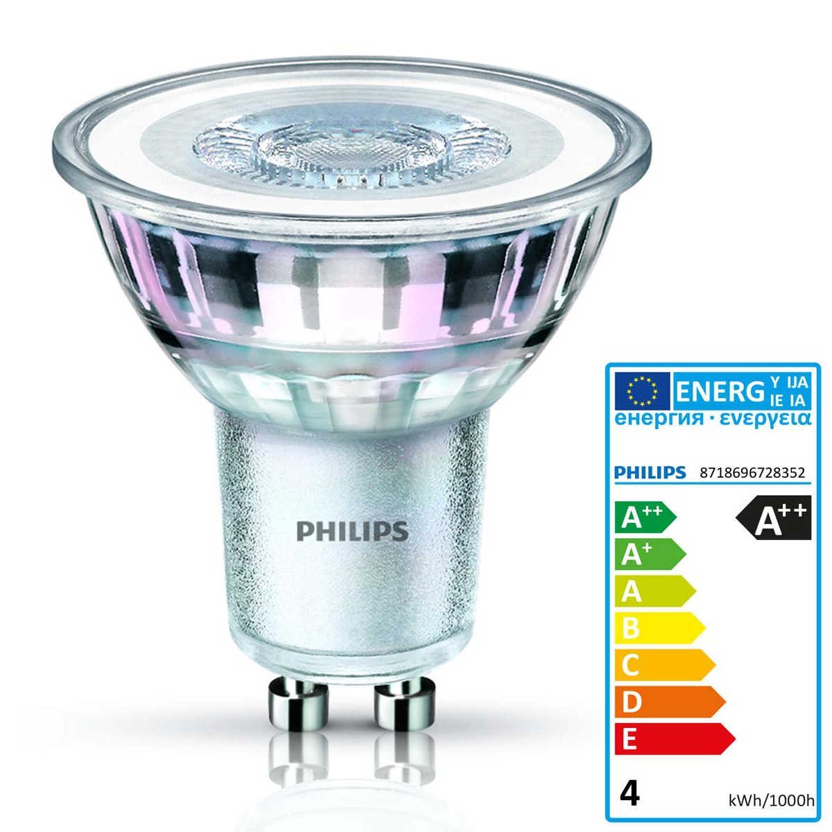 Philips CorePro LEDspot 3,5W GU10 - 36° 840 4000K neutral white apgaismes ķermenis