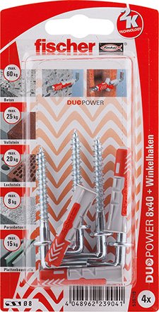 Fischer DUOPOWER 8X40 WH K DE  