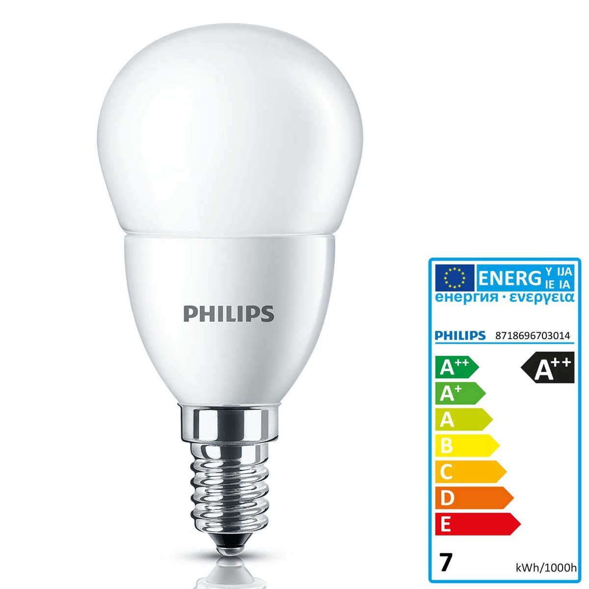 Philips CorePro LEDluster 7W E14 2700K - 827 P48 extra matt apgaismes ķermenis