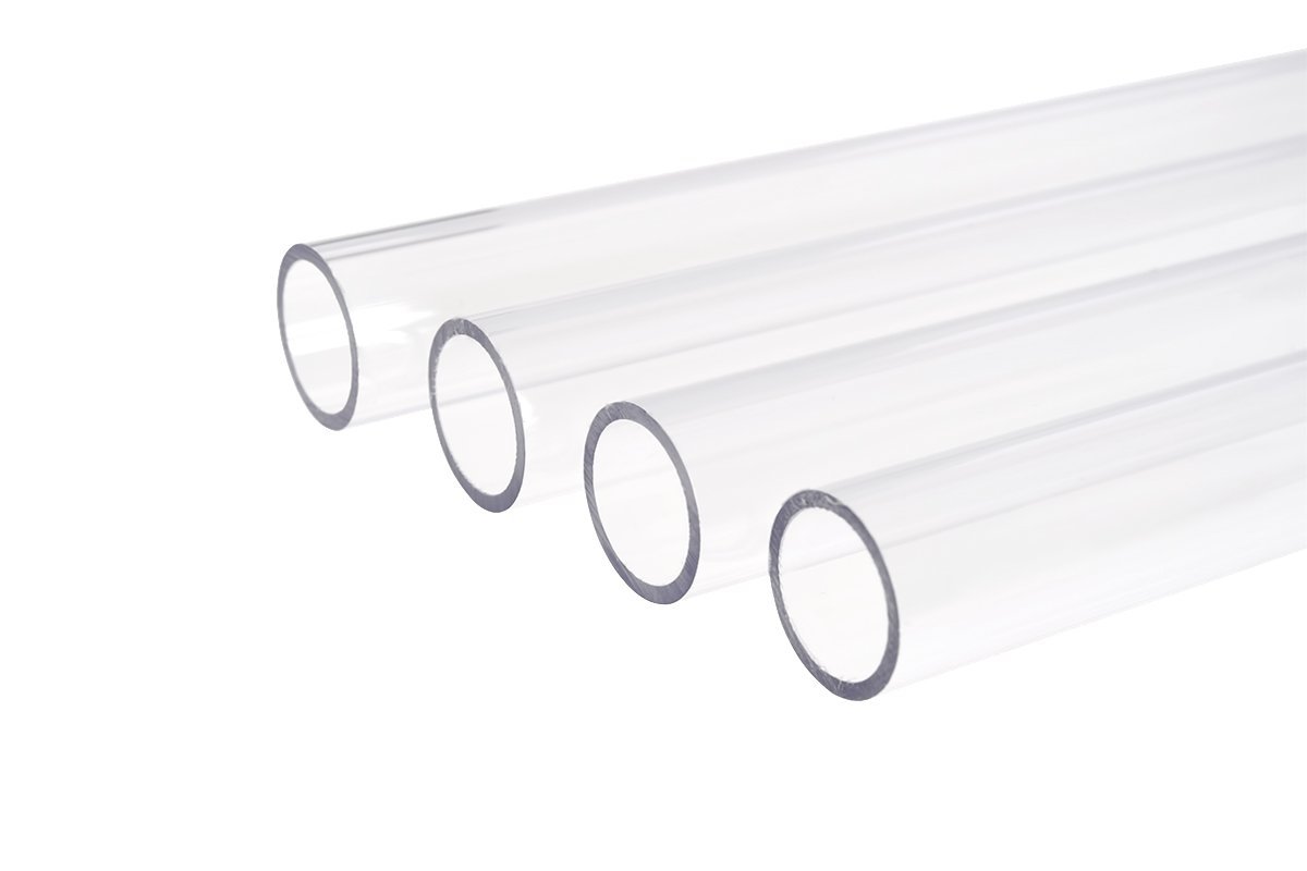 Alphacool ice pipe HardTube PETG pipe, 60cm 16/13mm, clear, 4-pack (18514) ūdens dzesēšanas sistēmas piederumi