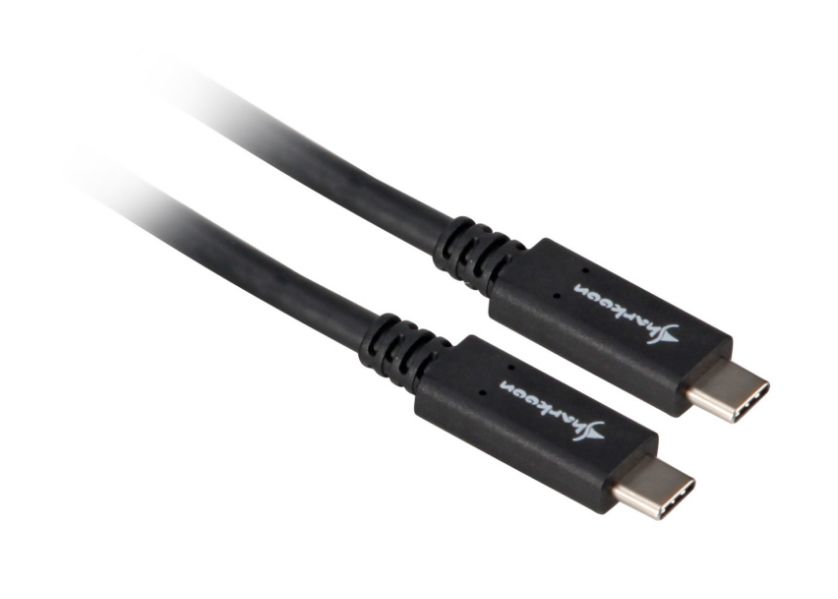 Sharkoon USB 3.1 Cable C-C - black - 0.5m USB kabelis