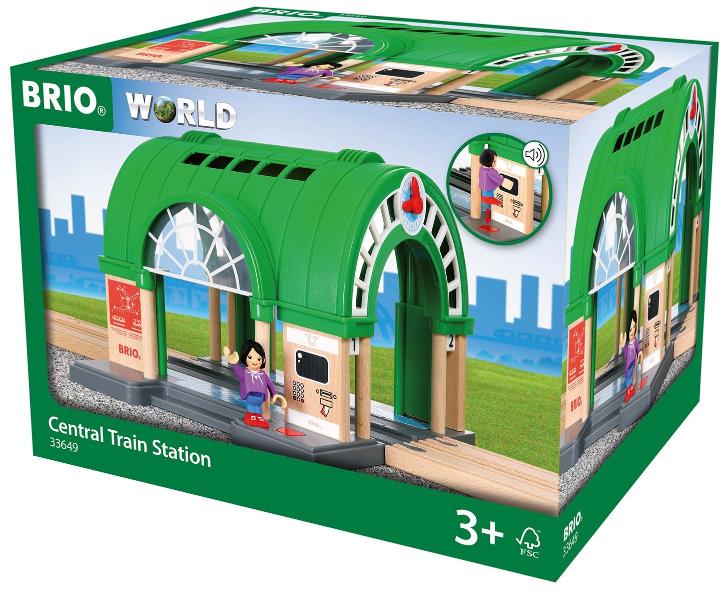 BRIO Central Train Station (33649) bērnu rotaļlieta