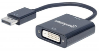 Manhattan DisplayPort Adapter 1.2a -> DVI(24+1) St/Bu schwar