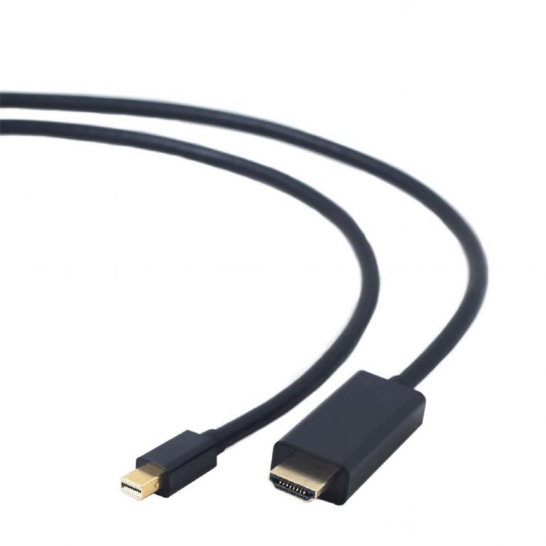 Gembird Cable Mini DisplayPort to HDMI 1.8 m, Black, HDMI, Mini DisplayPort kabelis video, audio