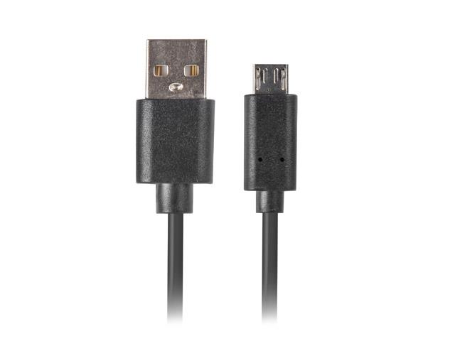 Lanberg cable Quick Charge 3.0, USB Micro-B(M)->A(M) 1.8M Black USB kabelis