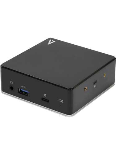 V7 USB-C PD UNIVERSAL DOCK 2X HDMI 1080P COMBO AUDIO GB ETHERNET USB centrmezgli