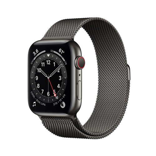 Apple Watch Series 6 GPS + Cell 44mm Grap. Steel Grap. Milanese Viedais pulkstenis, smartwatch