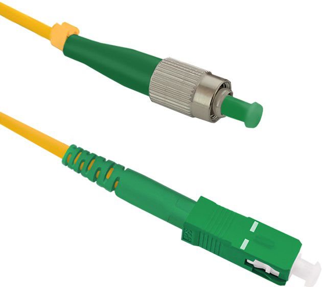 Optic patchcord FC/APC-  SC/APC SM9/125 G652D 15 kabelis, vads