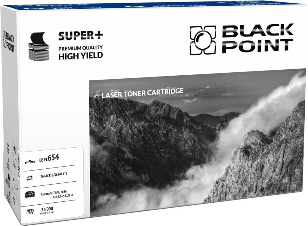 Toner Black Point LBPL654 | black | 36 000 pp | Lexmark T654 / T656 / X652