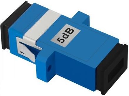 Fiber optic attenuator   SC/UPC(F)-SC/UPC(F)5dB kabelis, vads