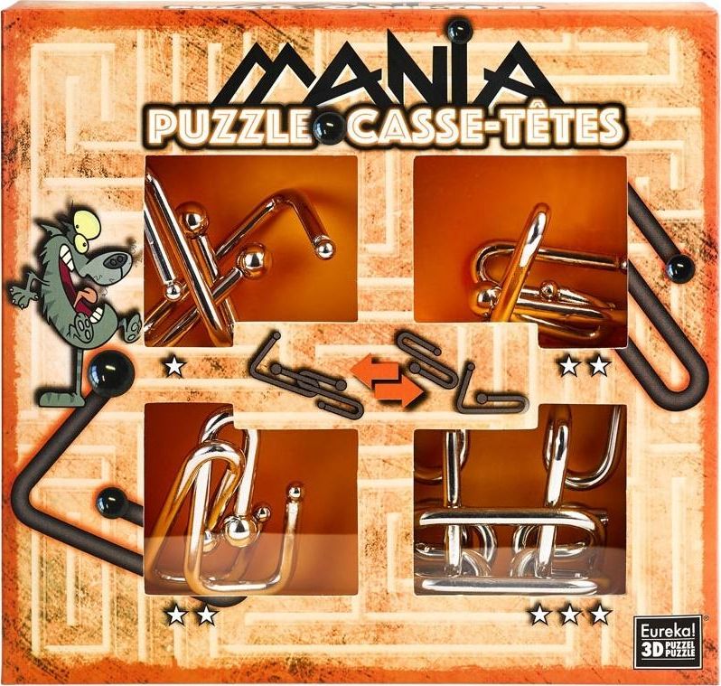 G3 Lamiglowki metalowe 4szt Puzzle mania pomaranczowy 326851 (5425004732019) galda spēle