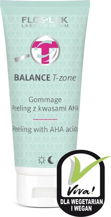 Floslek FLOSLEK_Balance T-Zone Gommage peeling z kwasami AHA 125ml 5905043006710 (5905043006710) kosmētika ķermenim