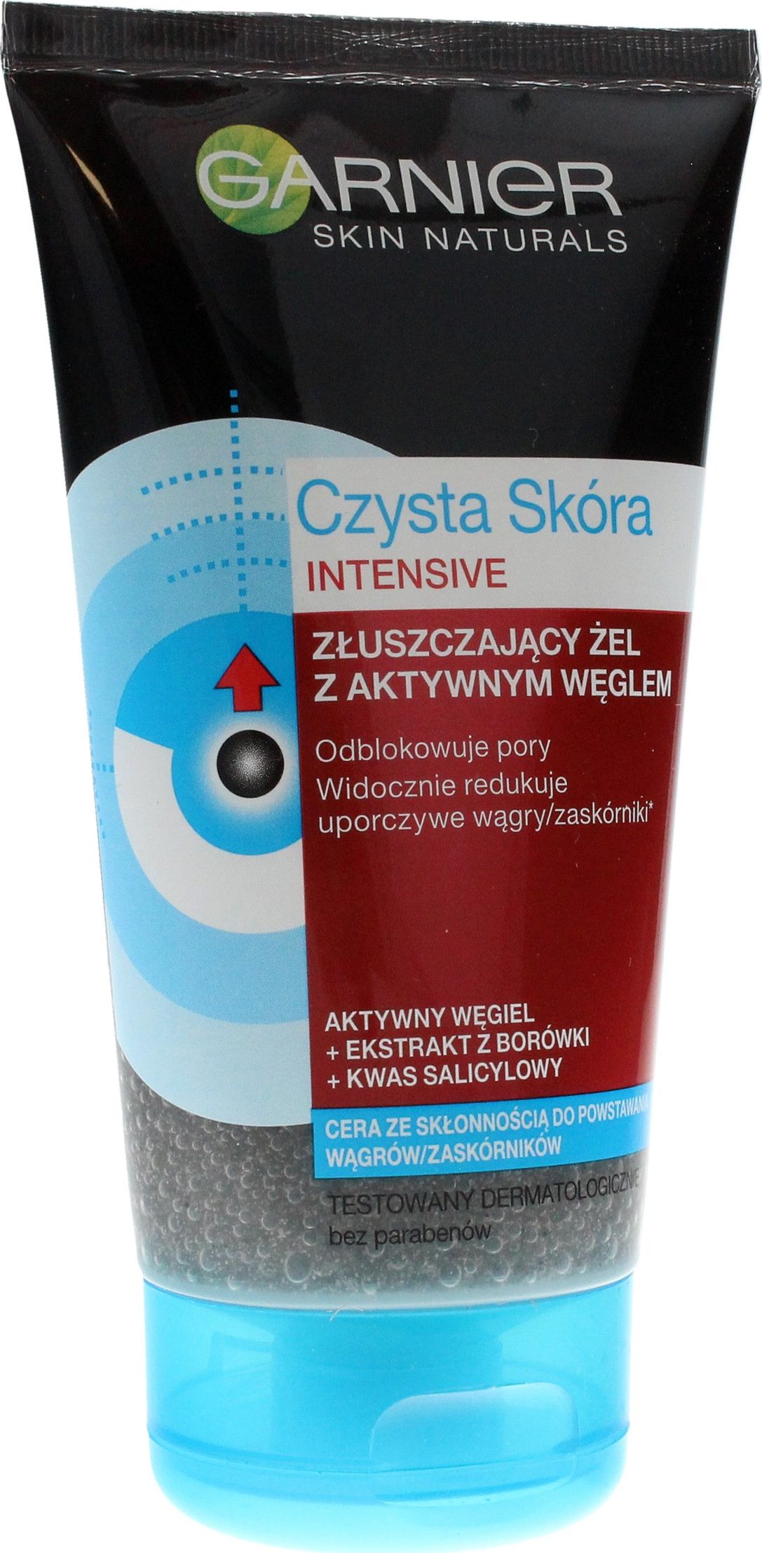 Garnier Zel do twarzy Intensive Czysta Skora Aktywny Wegiel zluszczajacy 150ml 3600542105293 (3600542105293) kosmētikas noņēmējs