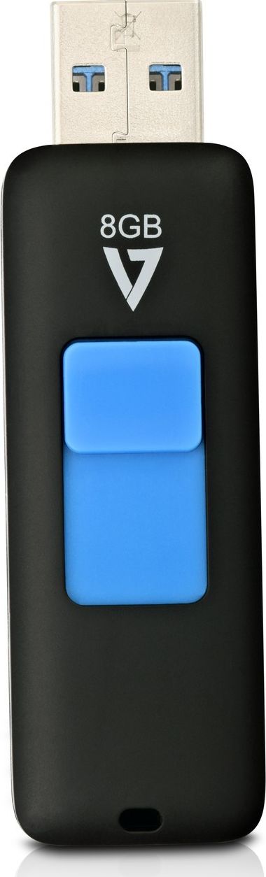 V7 8GB FLASH DRIVE USB 3.0 BLACK 30MB/S READ 8MB/S WRITE USB Flash atmiņa