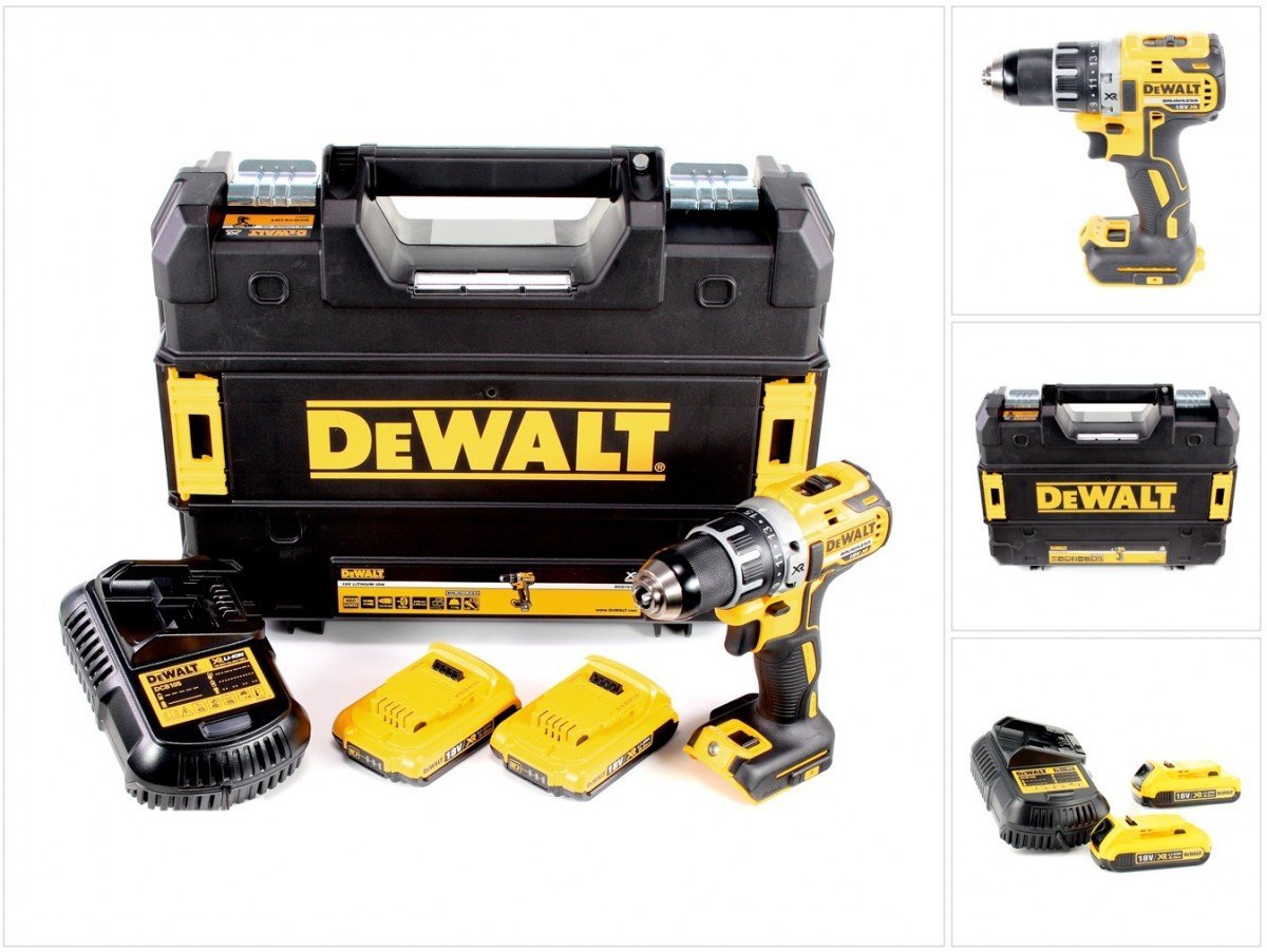 DeWalt DCD791D2 cordless screw driller + case + 2 Batteries 2.0Ah