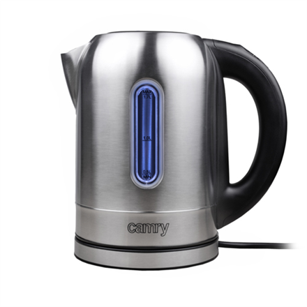 Camry Kettle CR 1278 Standard, 1630 W, 1.2 L, Stainless steel, Stainless steel, 360° rotational base Virtuves piederumi