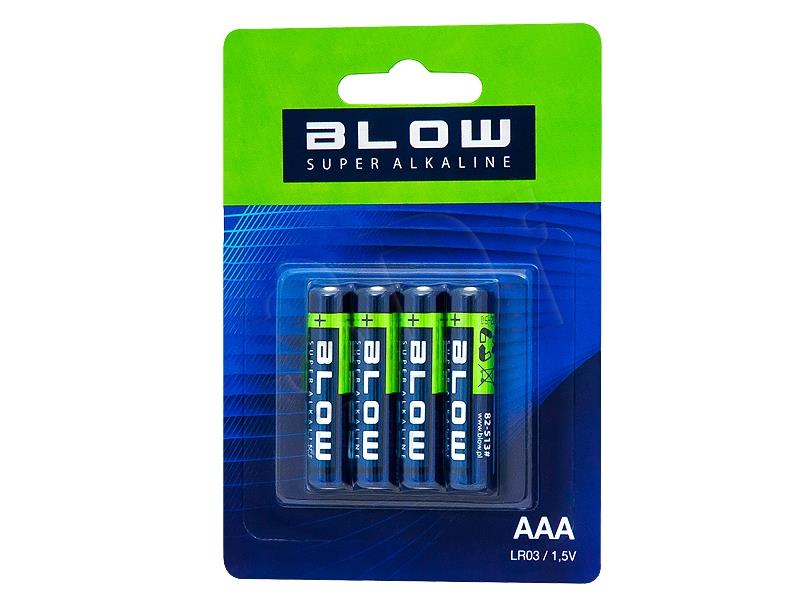 BLOW BATTERY SUPER ALKALINE 4xAAA LR03 - blister Baterija