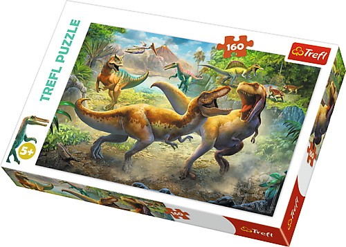 TREFL Fighting T-REX 160 PCS puzle, puzzle