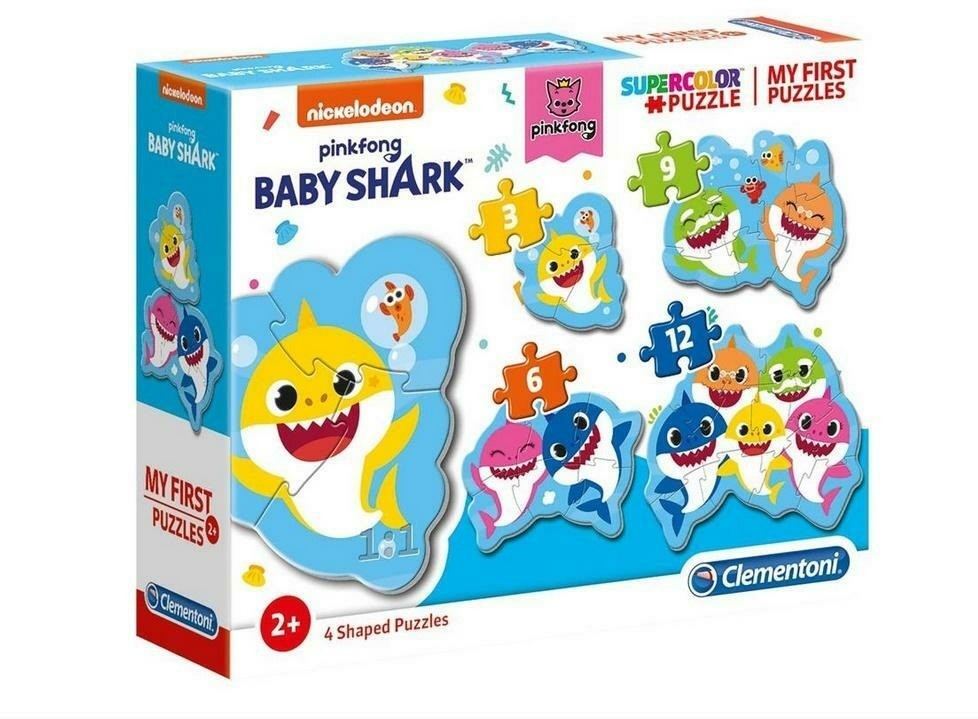 Clementoni Puzzle 3-6-9-12 My First Baby Shark Puzzle (20828) puzle, puzzle