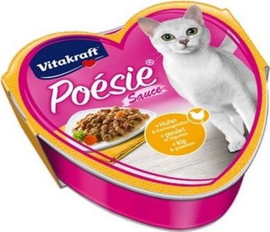 Vitakraft Vitakraft Poesie sos kurczak z warzywami tacka 85g 2435318 kaķu barība